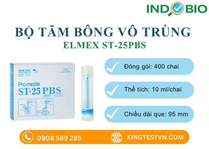 Tổng quan bộ tăm bông vô trùng ELMEX ST-25PBS